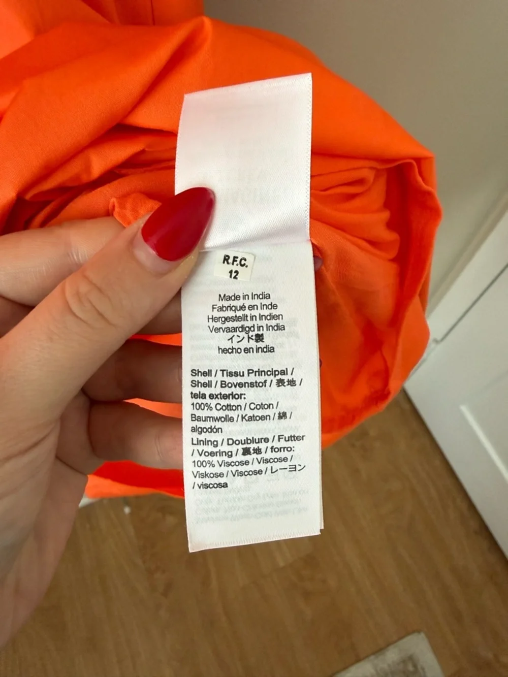 NWT - J. Crew - V-neck Midi Dress in Cotton Poplin - Sweet Tangerine